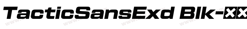 TacticSansExd Blk字体转换